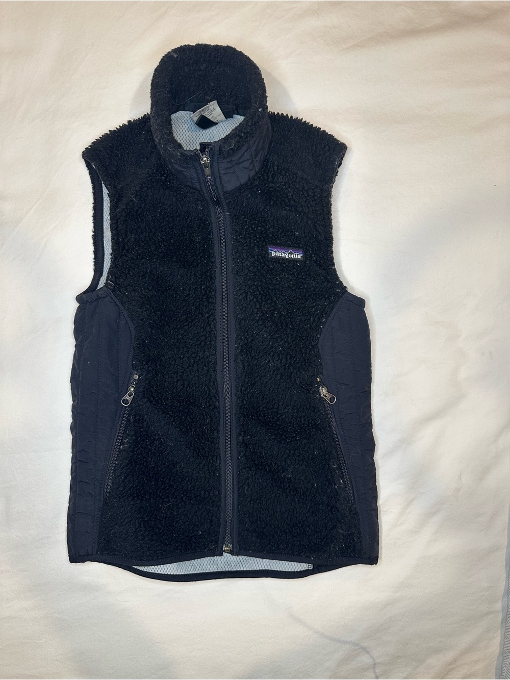 Patagonia Black Sherpa Fleece Vest